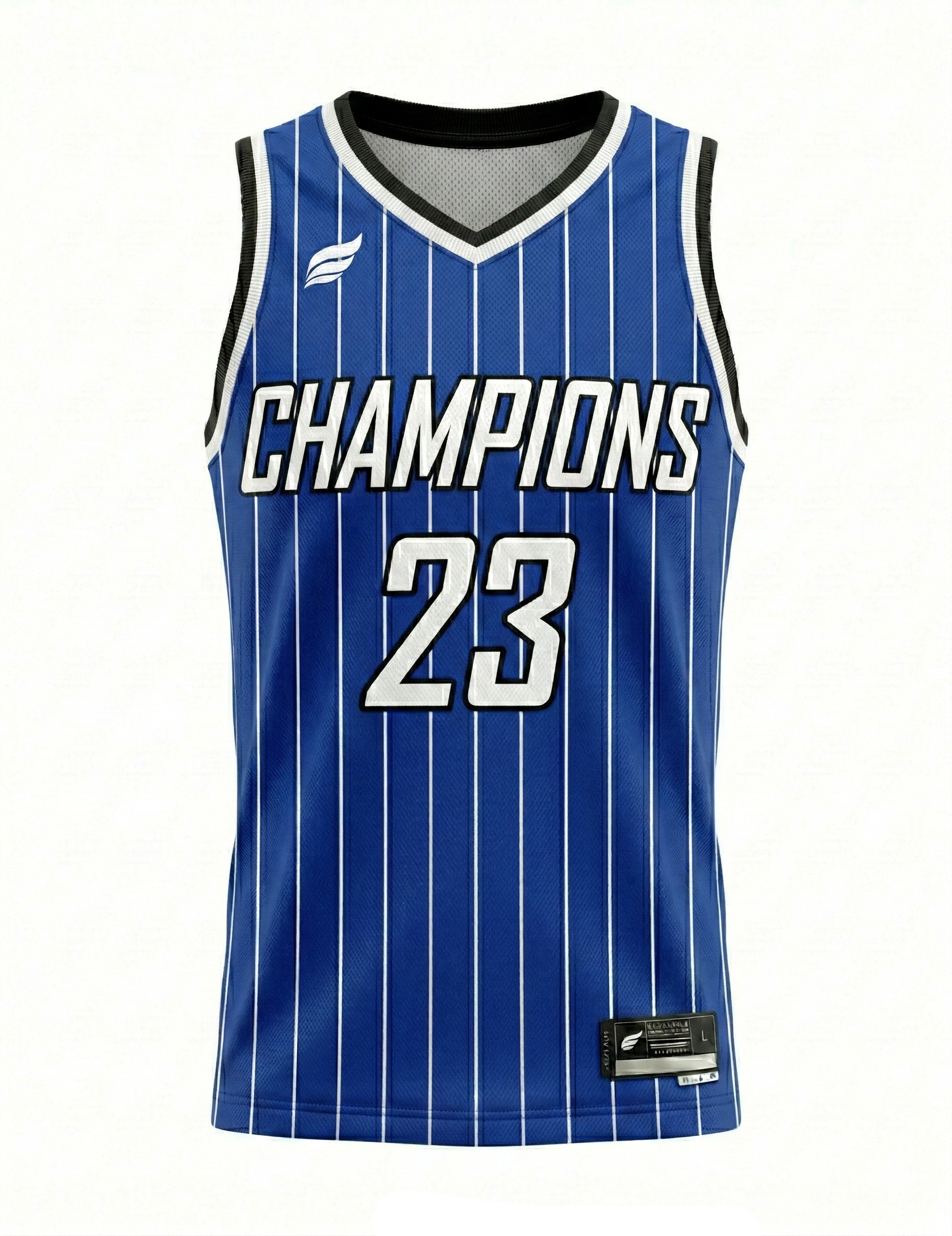 Royal Pinstripe - Basketball Jersey
